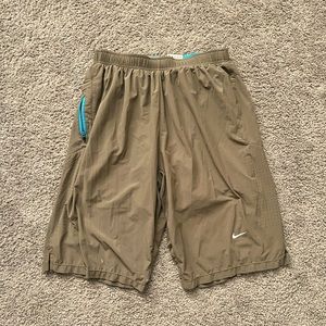 Nike dri-fit lined running shorts